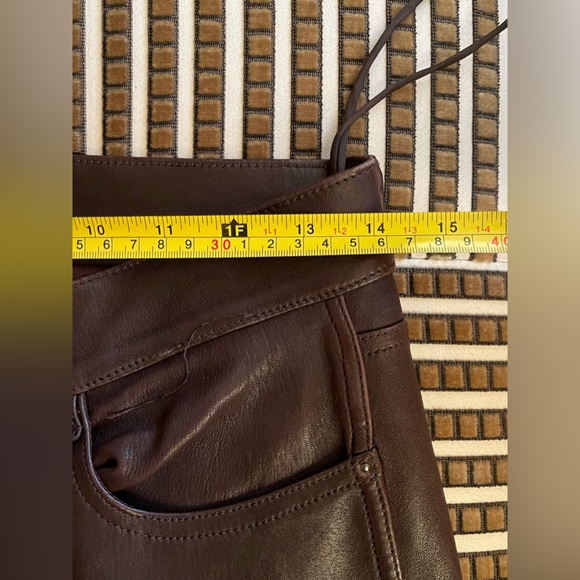 Ralph Lauren Black Label 2014 Original Sample Brown Leather Moto Pants - Picture 11 of 13